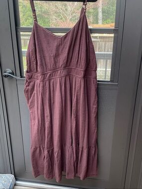 torrid Puce Spaghetti-Strap Midi Dress